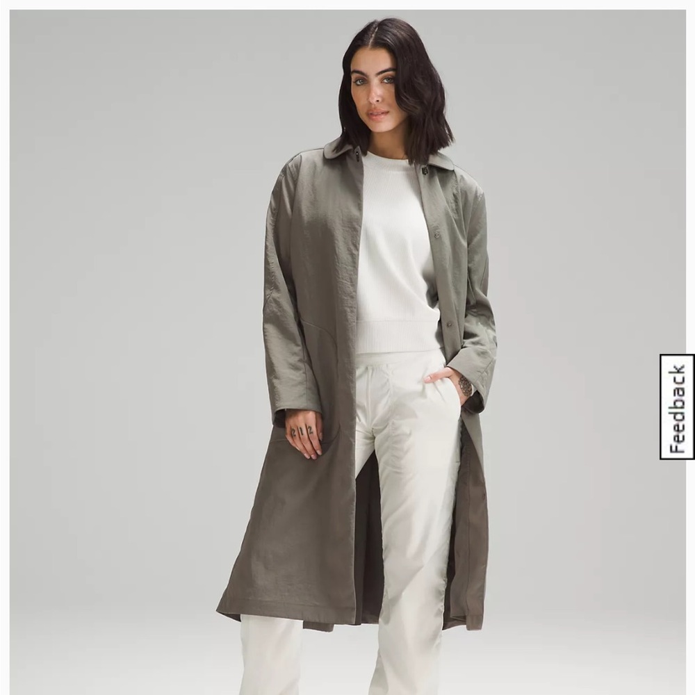 Lululemon Lightweight Collared A-Line Coat